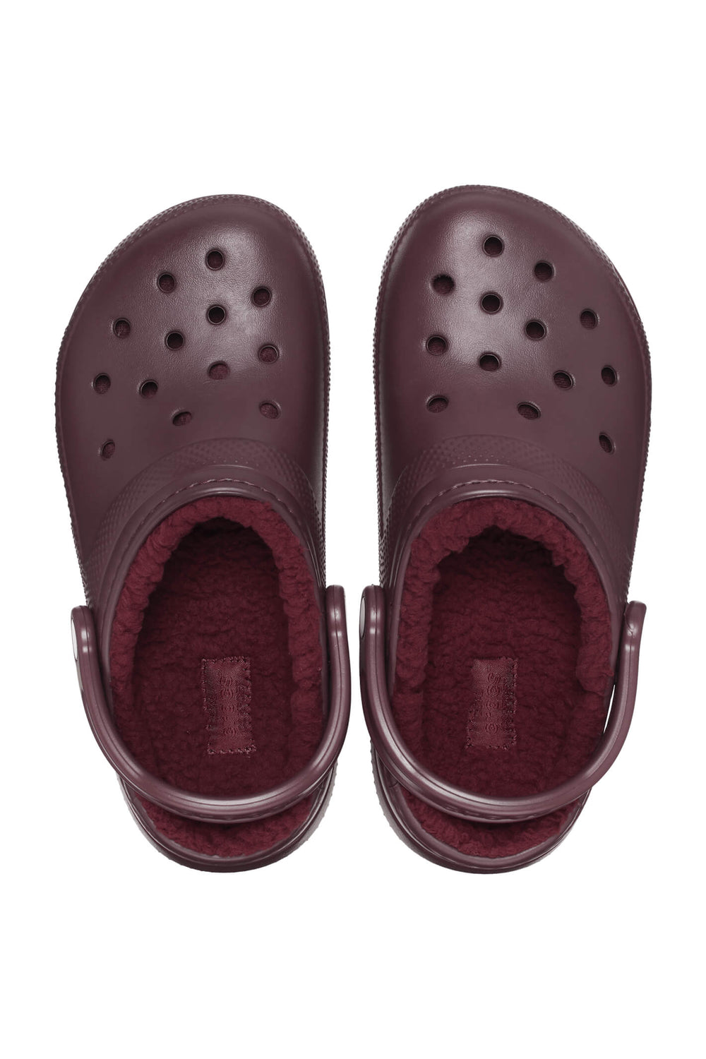 Crocs 203591 6WD Dark Cherry Classic Lined Clogs - Shirley Allum Boutique