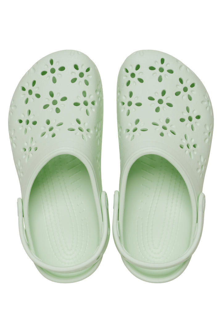Crocs Classic Floral Cut Out Clog Jade Tint 210927-3YH - Shirley Allum Boutique