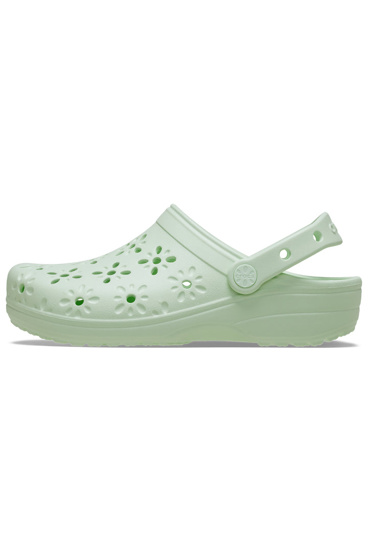 Crocs Classic Floral Cut Out Clog Jade Tint 210927-3YH - Shirley Allum Boutique