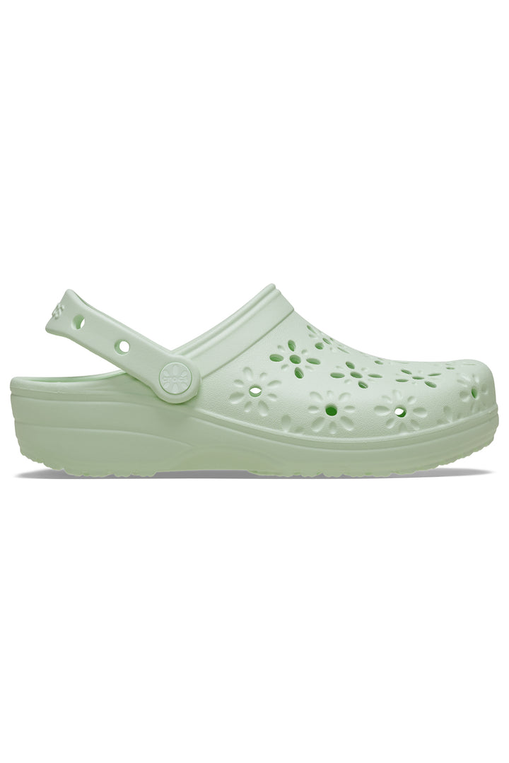 Crocs Classic Floral Cut Out Clog Jade Tint 210927-3YH - Shirley Allum Boutique