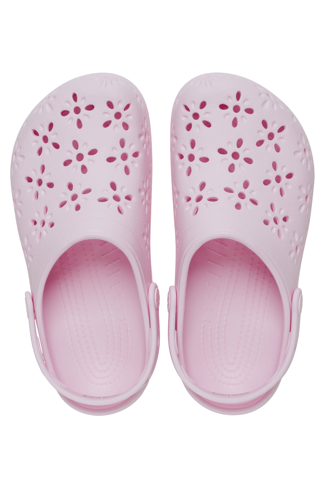 Crocs Classic Floral Cut Out Clog Pink Milk 210927-6ZW - Shirley Allum Boutique