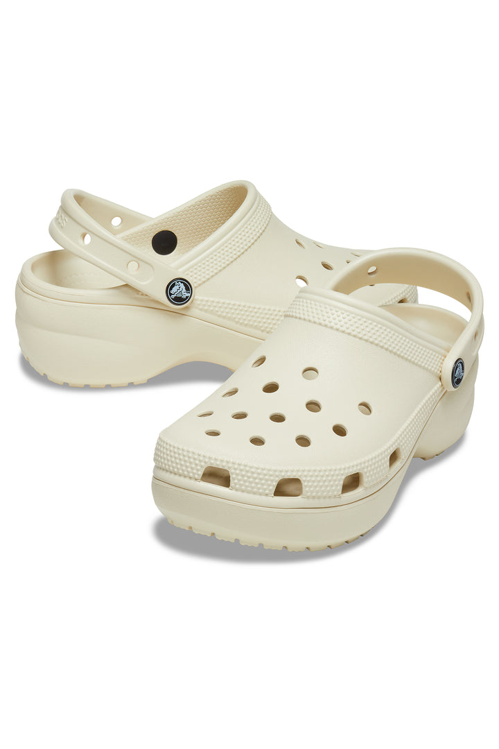 Crocs Classic Platform Clog Bone 206750-2Y2 - Shirley Allum Boutique