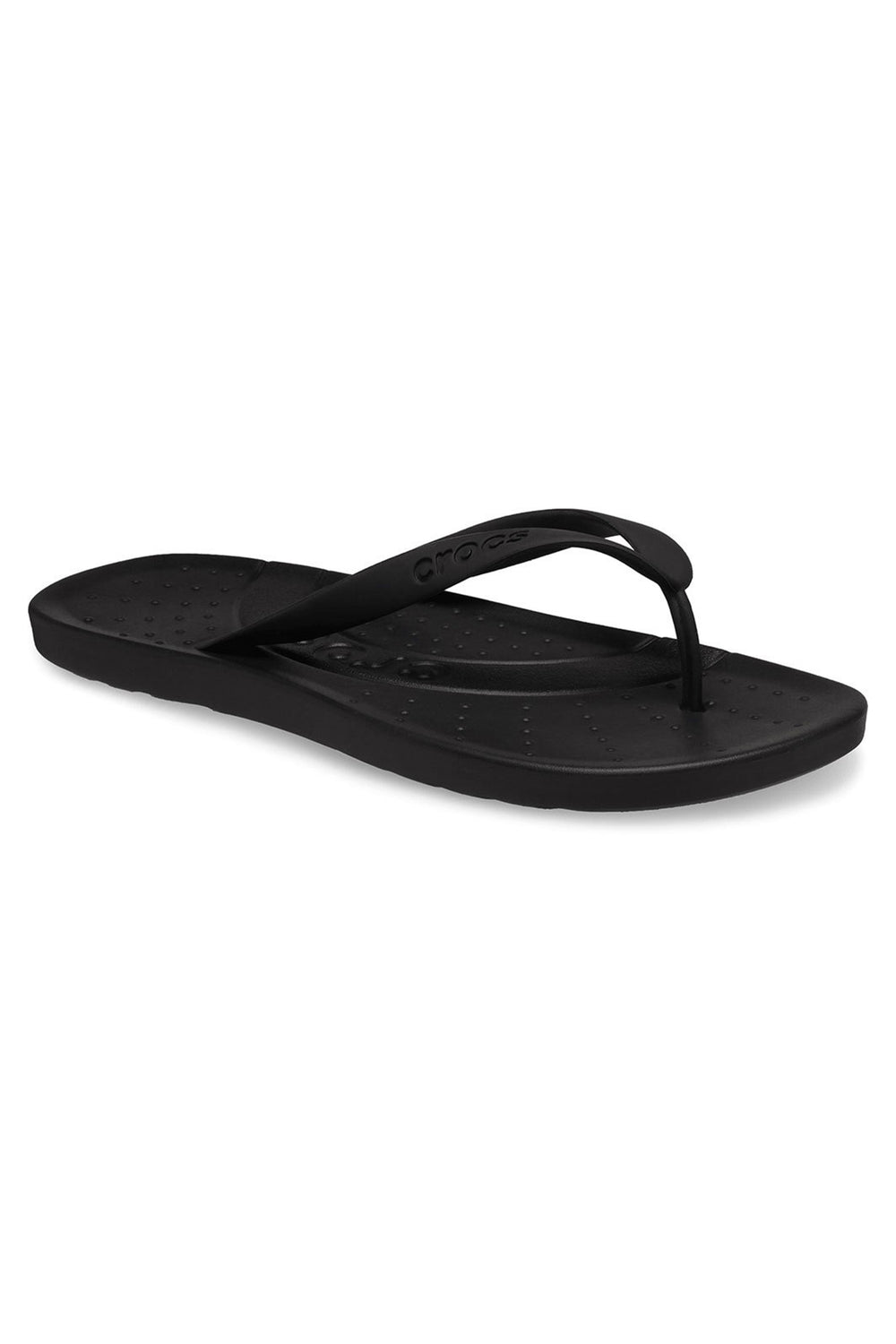 Black sandal on a white background