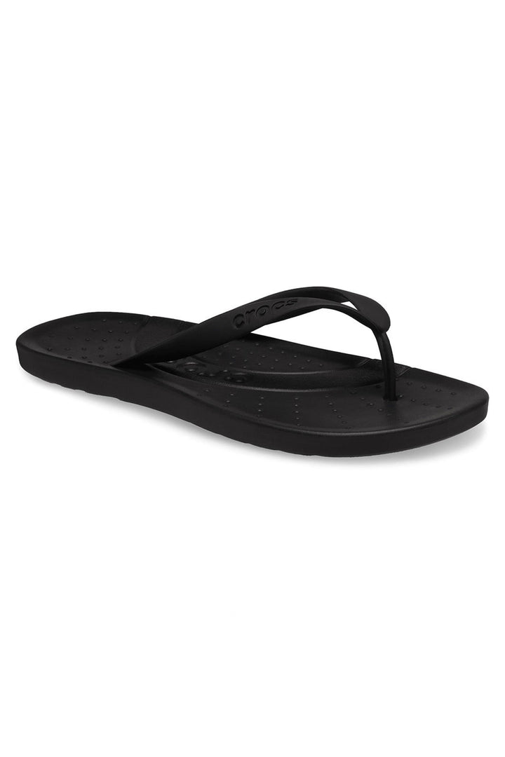Black sandal on a white background