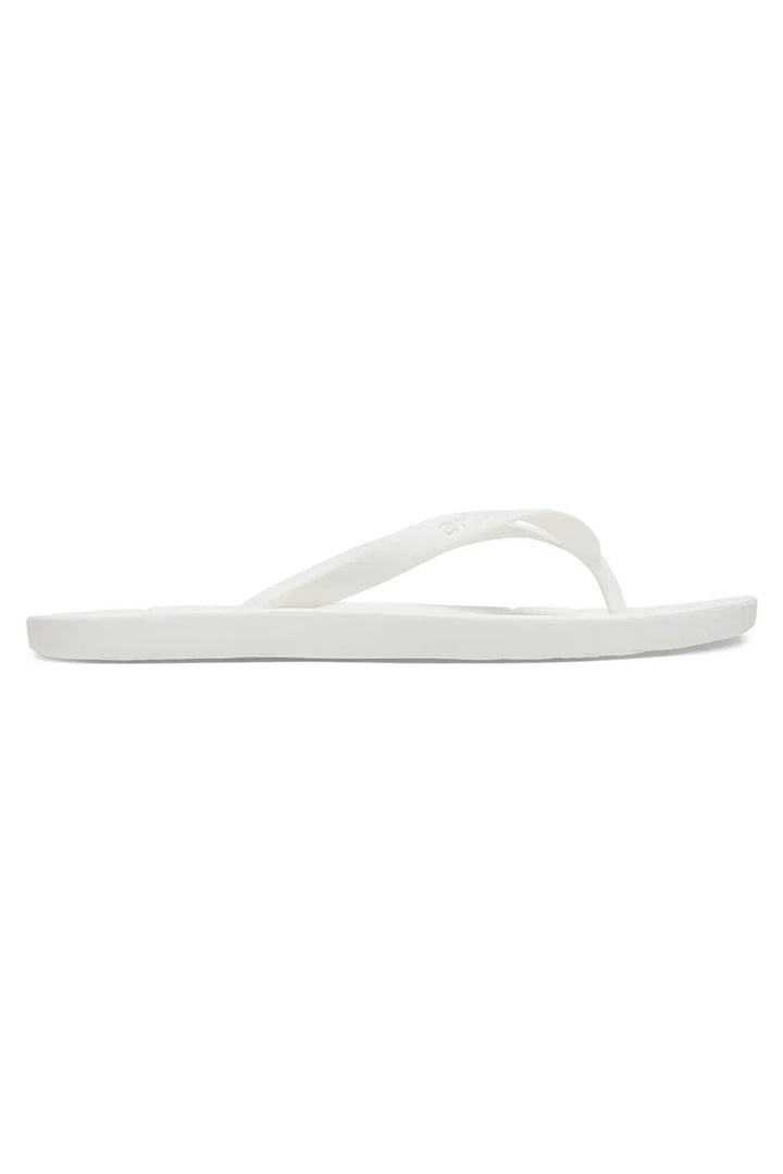 White flip-flop sandal on a white background