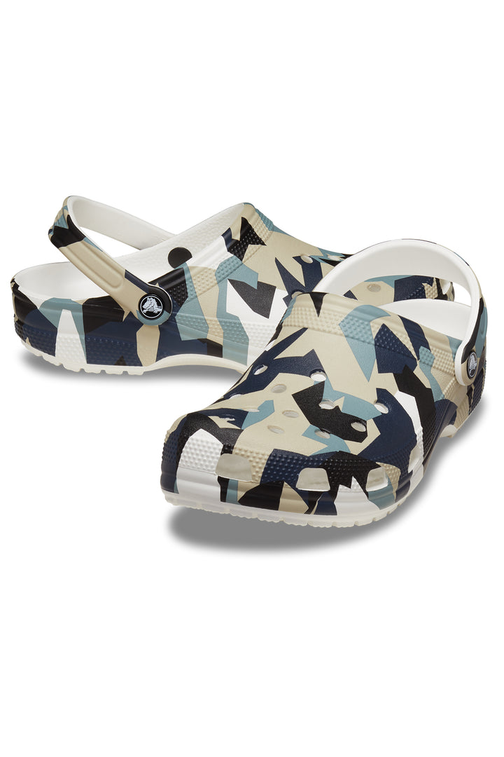 Crocs Geo Camo Clog White/Multi 211009-94S - Shirley Allum Boutique