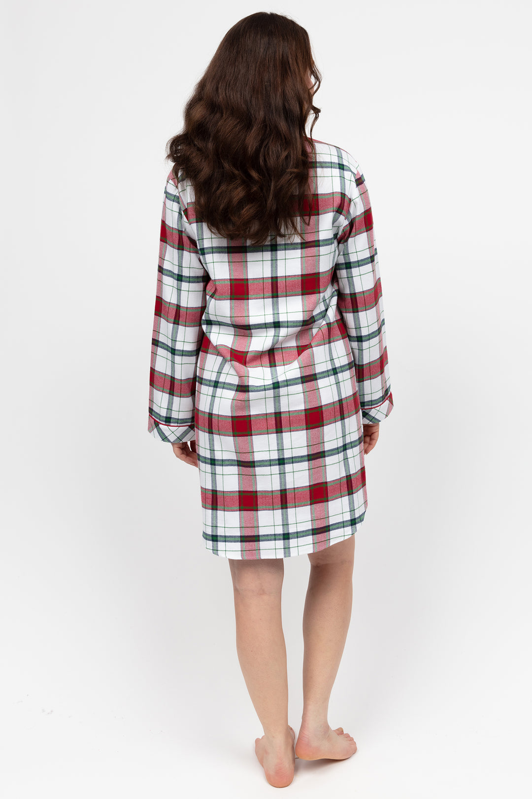 Cyberjammies 5141 Blaze Red Brushed Long Sleeved NightShirt