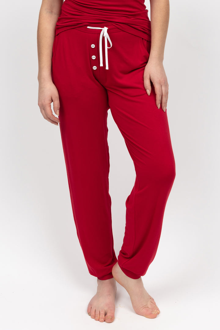 Cyberjammies 5145 Red Blaze Jersey Pyjama Bottoms