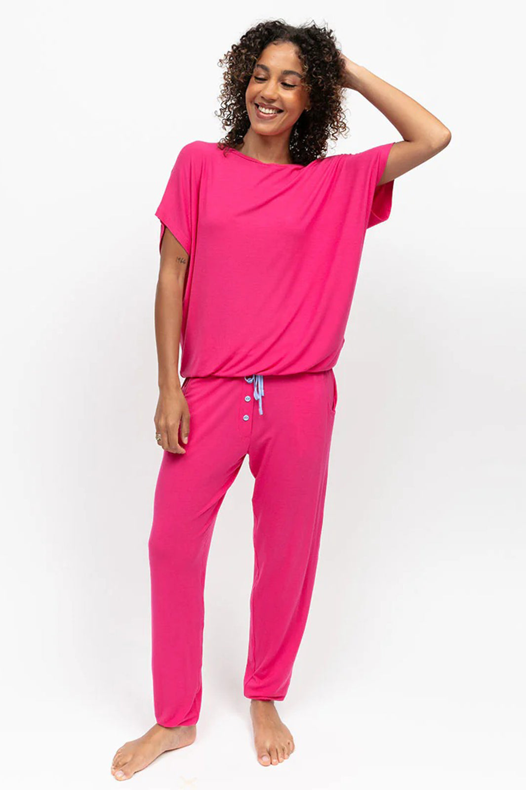 Cyberjammies 5242 Pink Chloe Jersey Pyjama Bottoms