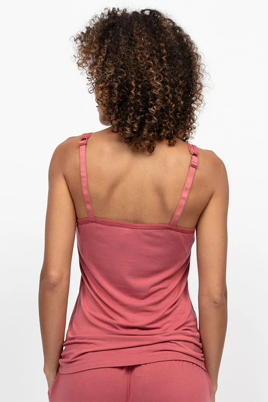 Cyberjammies 5307 Terracotta Josie Jersey Lace Trim Hidden Support Vest