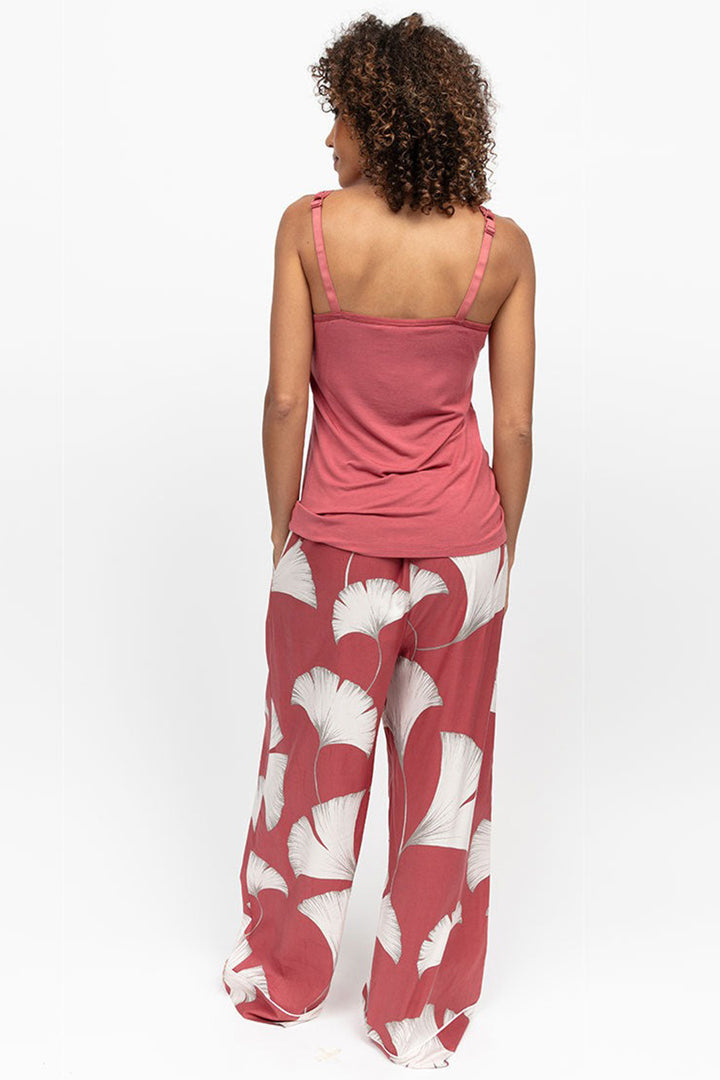 Cyberjammies 5307 Terracotta Josie Jersey Lace Trim Hidden Support Vest