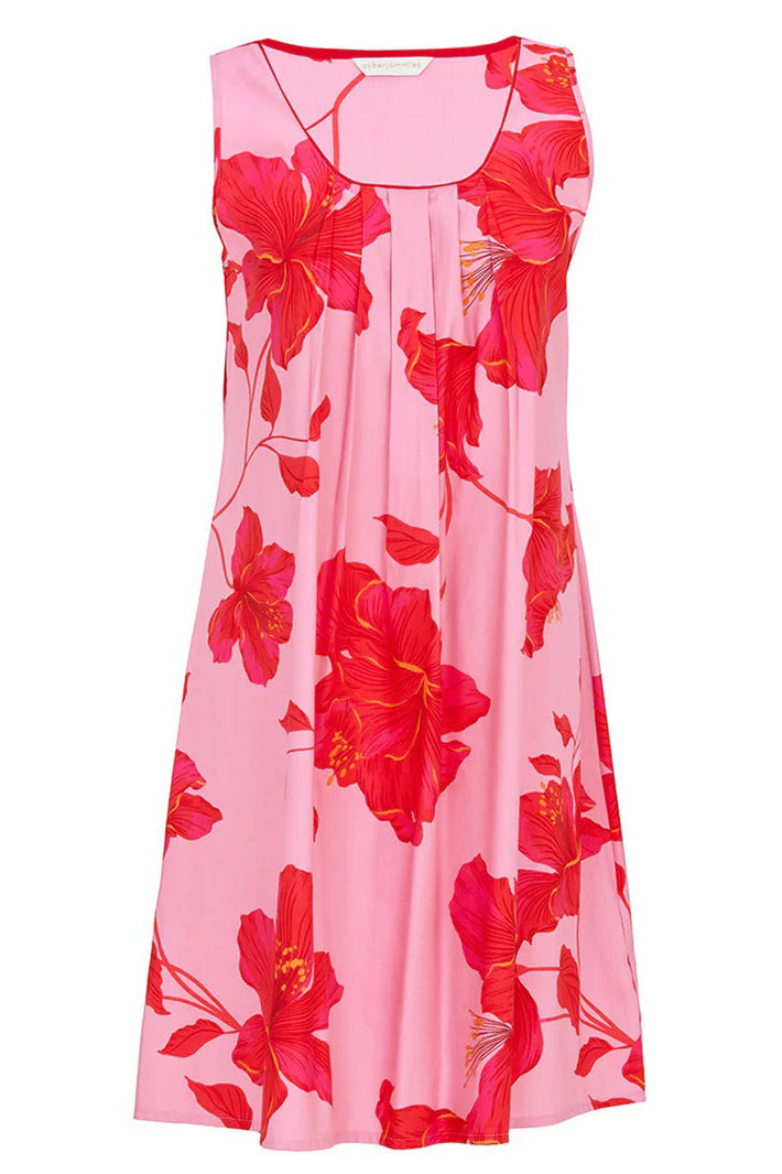 Cyberjammies 5347 Pink Pippa Floral Print Bus Short Nightdress