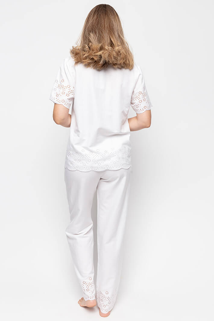 Cyberjammies 9646 Saskia Embroidered Pyjama Top - Shirley Allum Boutique