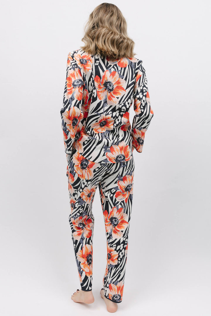 Cyberjammies 9771 Nicole Animal Floral Print Long Sleeve Pyjama Top - Shirley Allum Boutique