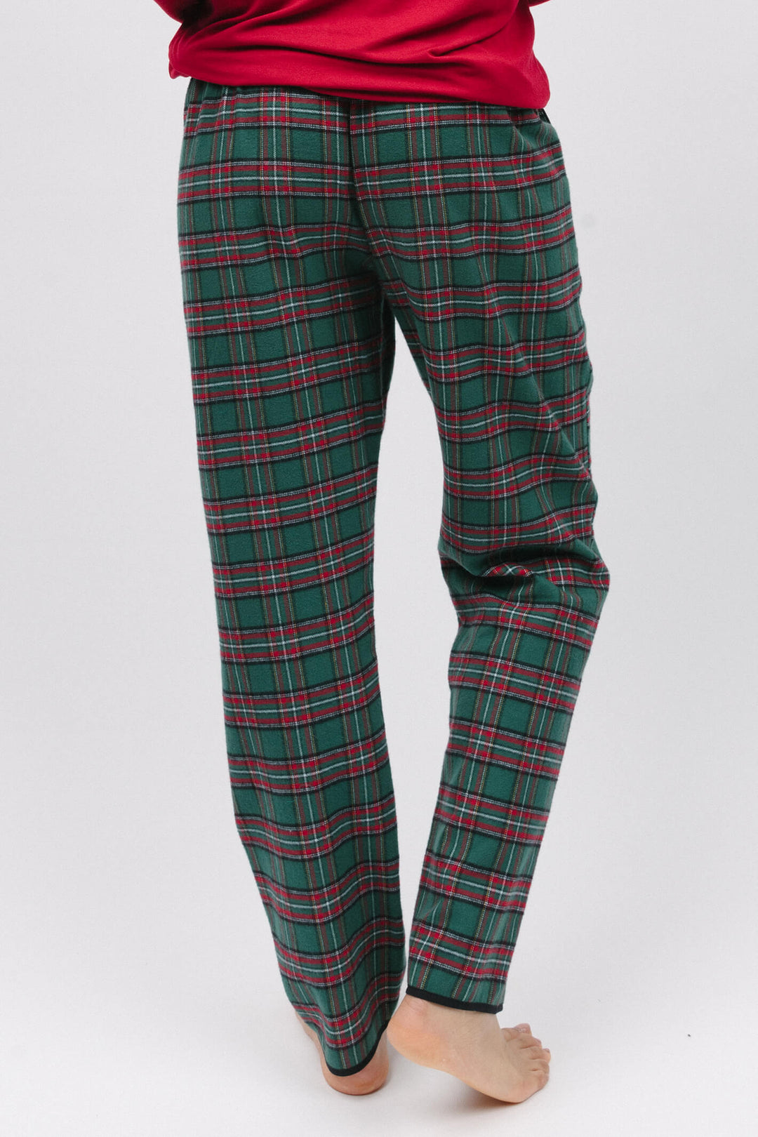 Cyberjammies 9841 Whistler Super Cosy Green Check Pyjama Pants - Shirley Allum Boutique