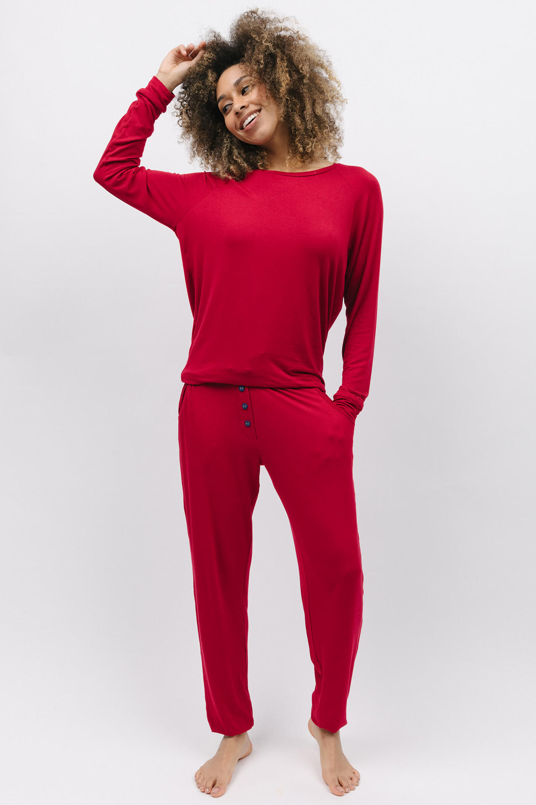 Cyberjammies 9887 Noel Red Jersey Pyjama Pants - Shirley Allum Boutique