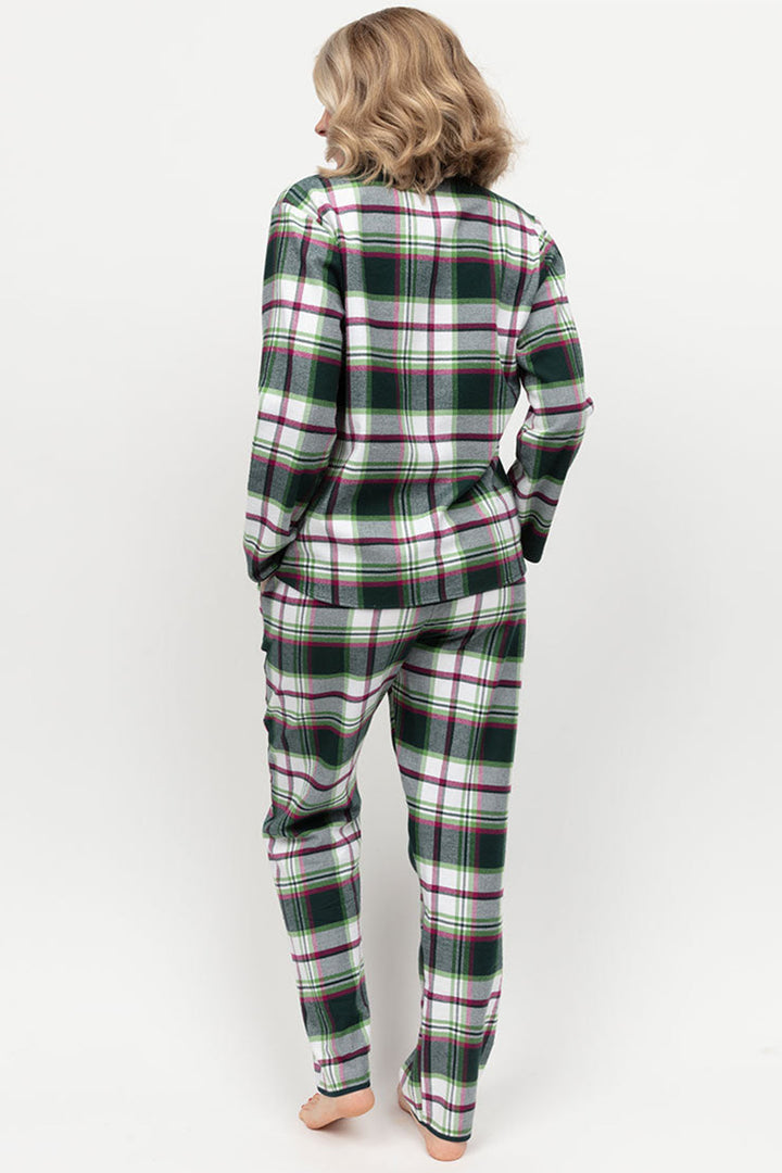Cyberjammies Forrest Pyjama Bottoms Dark Green Check 510 - Shirley Allum Boutique