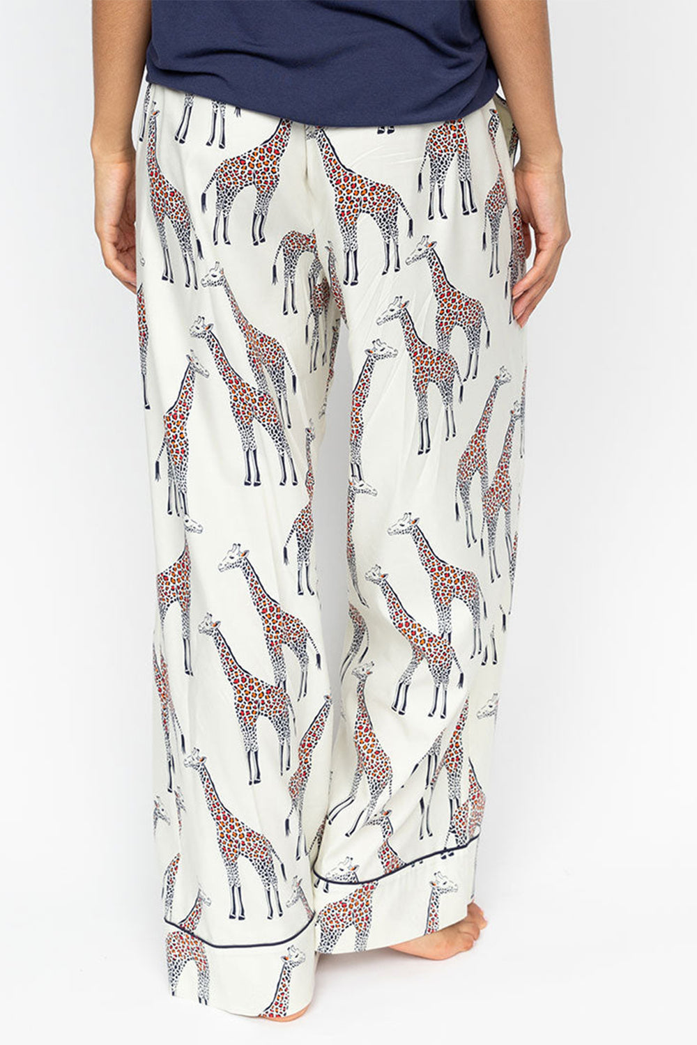 Cyberjammies Georgina Pyjama Bottoms Giraffe Print Wide Leg 0684 - Shirley Allum Boutique