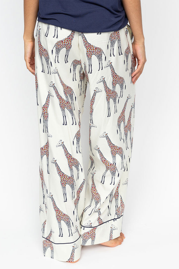 Cyberjammies Georgina Pyjama Bottoms Giraffe Print Wide Leg 0684 - Shirley Allum Boutique