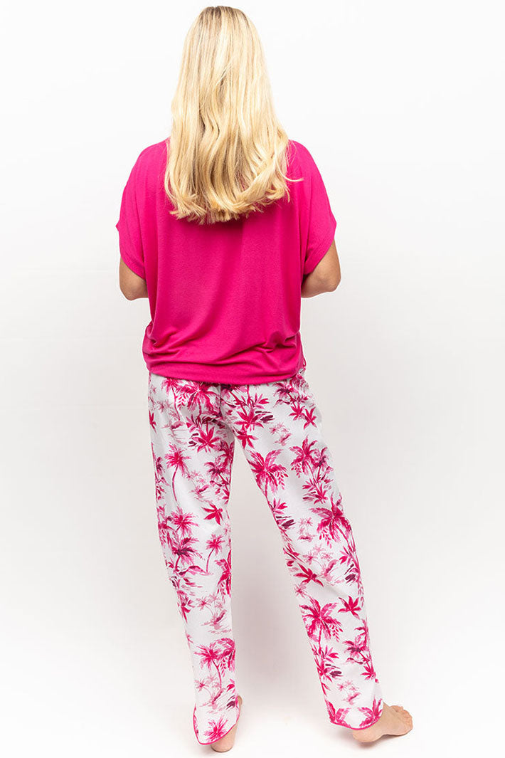 Cyberjammies Hailey Pink Slouch Jersey Short Sleeve Pyjama Top - Shirley Allum Boutique