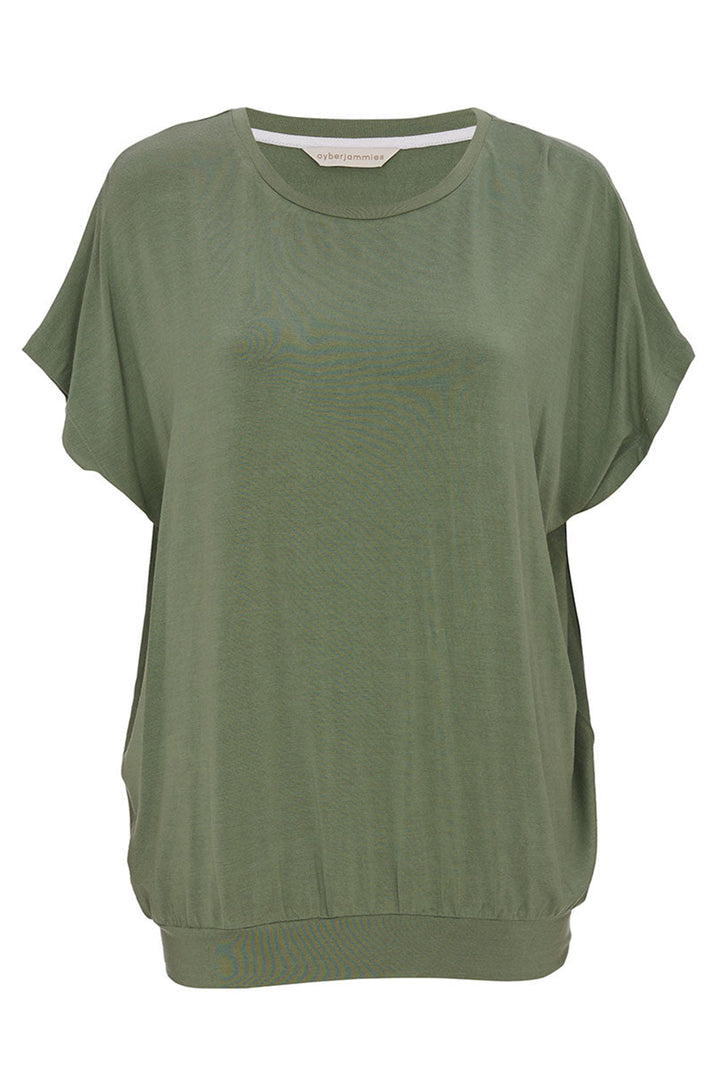 Cyberjammies Lea Pyjama Top Sage Green Slouch Jersey 0700 - Shirley Allum Boutique