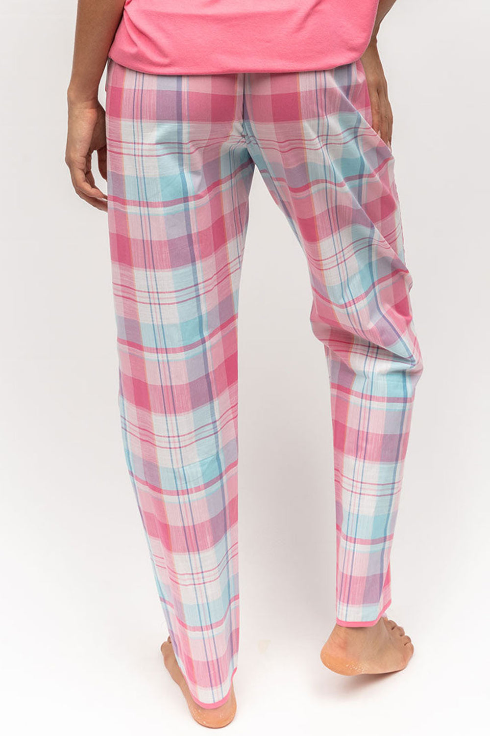Cyberjammies Shelly Pink Check Pyjama Bottoms - Shirley Allum Boutique