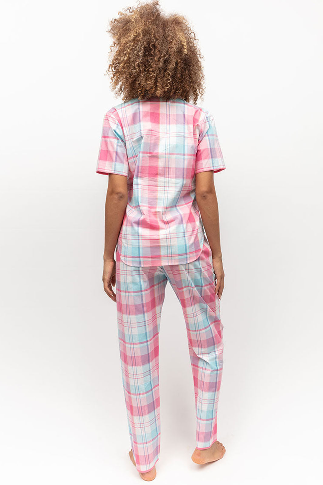 Cyberjammies Shelly Pink Check Pyjama Bottoms - Shirley Allum Boutique
