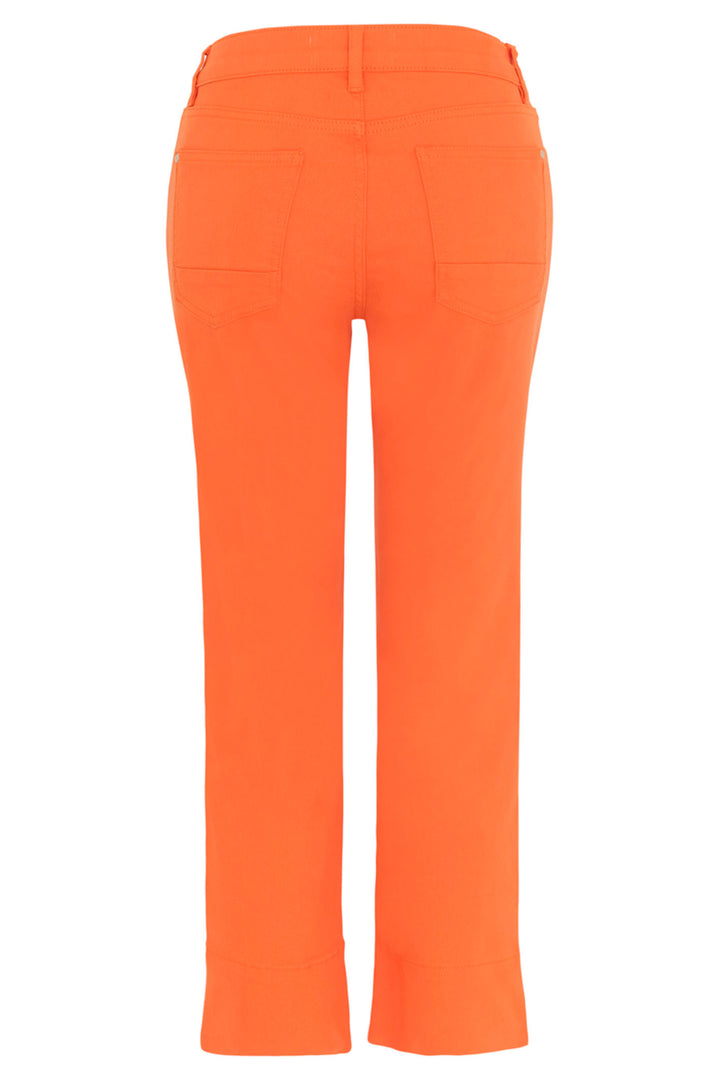 Dolcezza 24207 Orange Cropped Jean Style Trousers - Shirley Allum Boutique
