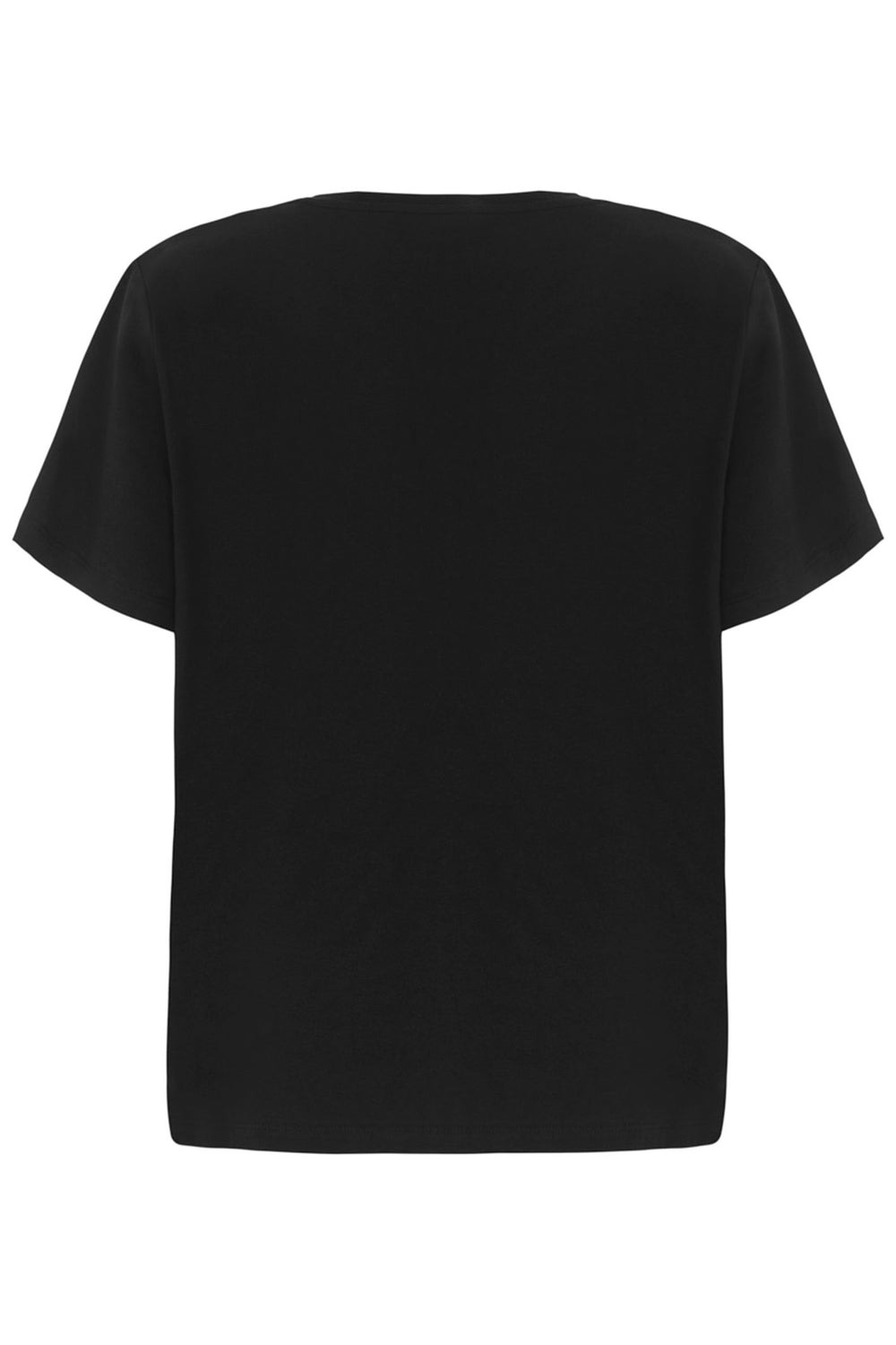 Dolcezza 24500 Black Round Neck Short Sleeve Top - Shirley Allum Boutique