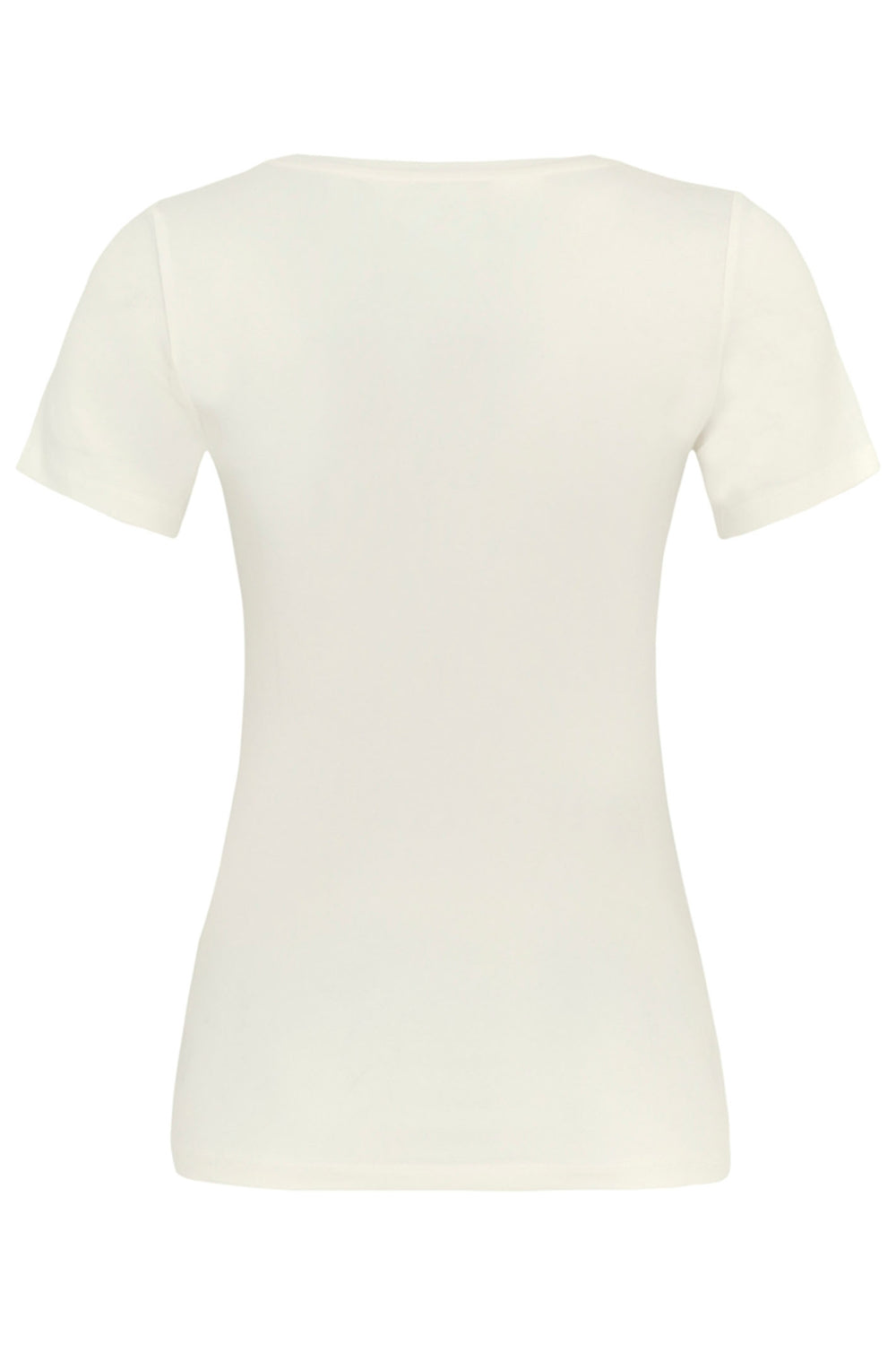 Dolcezza 24500 Off White Round Neck Short Sleeve Top - Shirley Allum Boutique