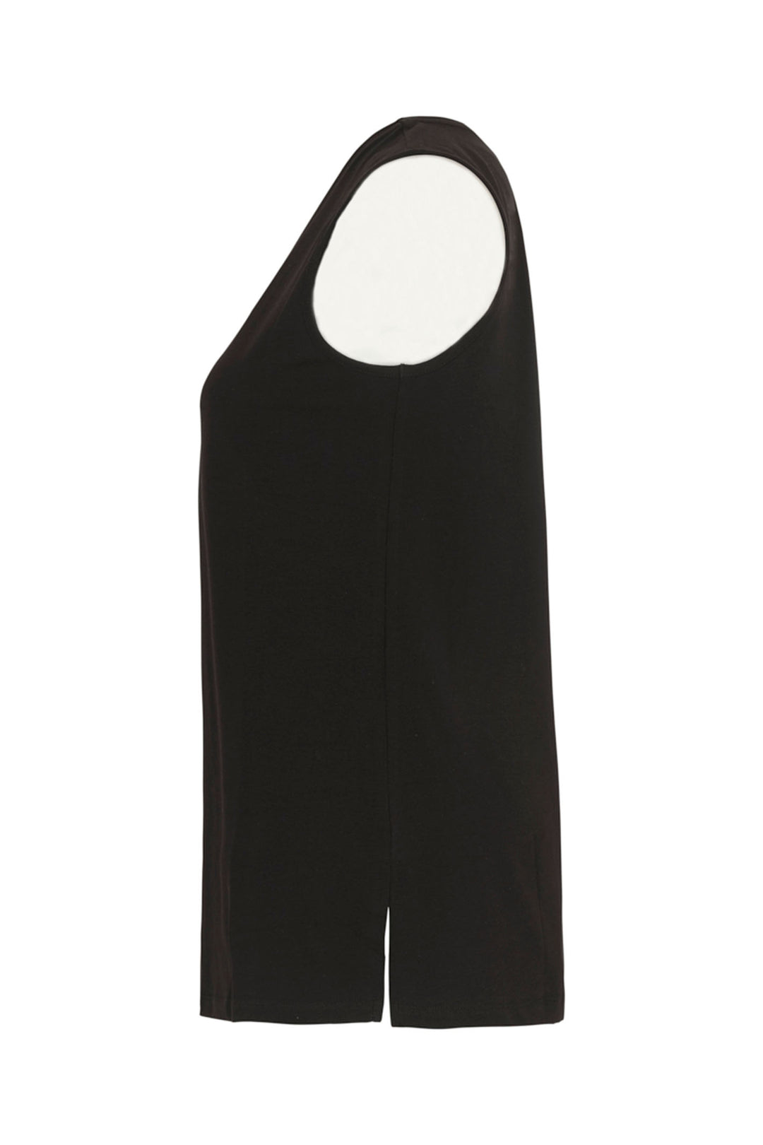 Dolcezza 24505 Black Vest Top - Shirley Allum Boutique