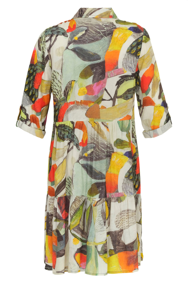 Dolcezza 24701 Simply Art Ests Macleod Botanica Multi Coloured Dress - Shirley Allum Boutique