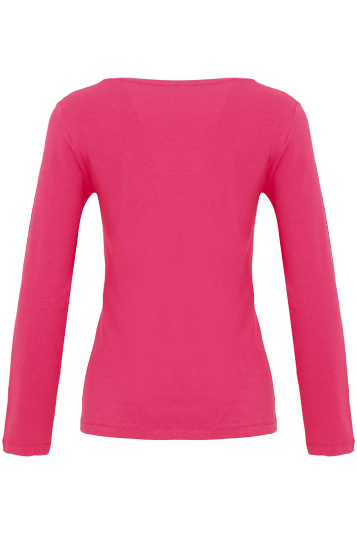 Dolcezza Top Long Sleeve Fuchsia Pink 74500 - Shirley Allum Boutique