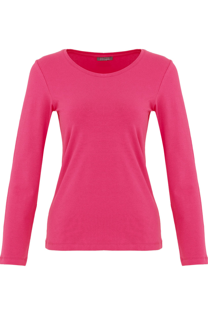 Dolcezza Top Long Sleeve Fuchsia Pink 74500 - Shirley Allum Boutique