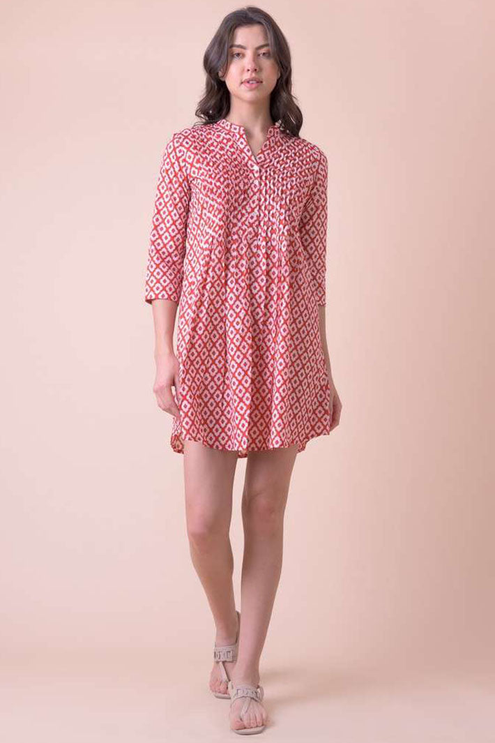 Dream AN812A Beverly Habibi Red Print Dress - Shirley Allum Boutique