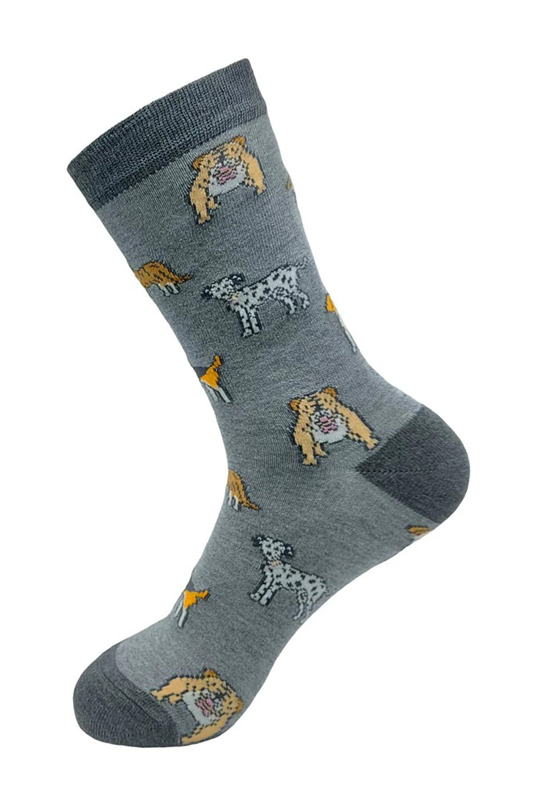 Eco Chic SK08GY Grey Dogs Bamboo Socks