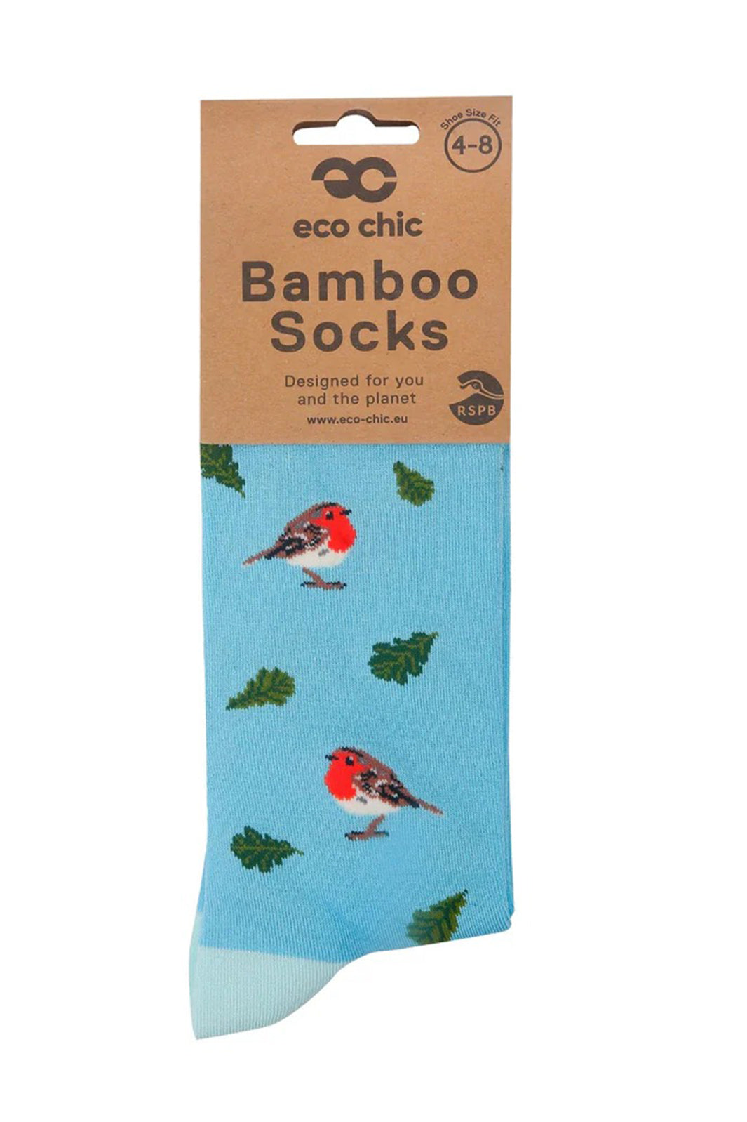 Eco Chic SK20BU RSPB Robin Bamboo Socks