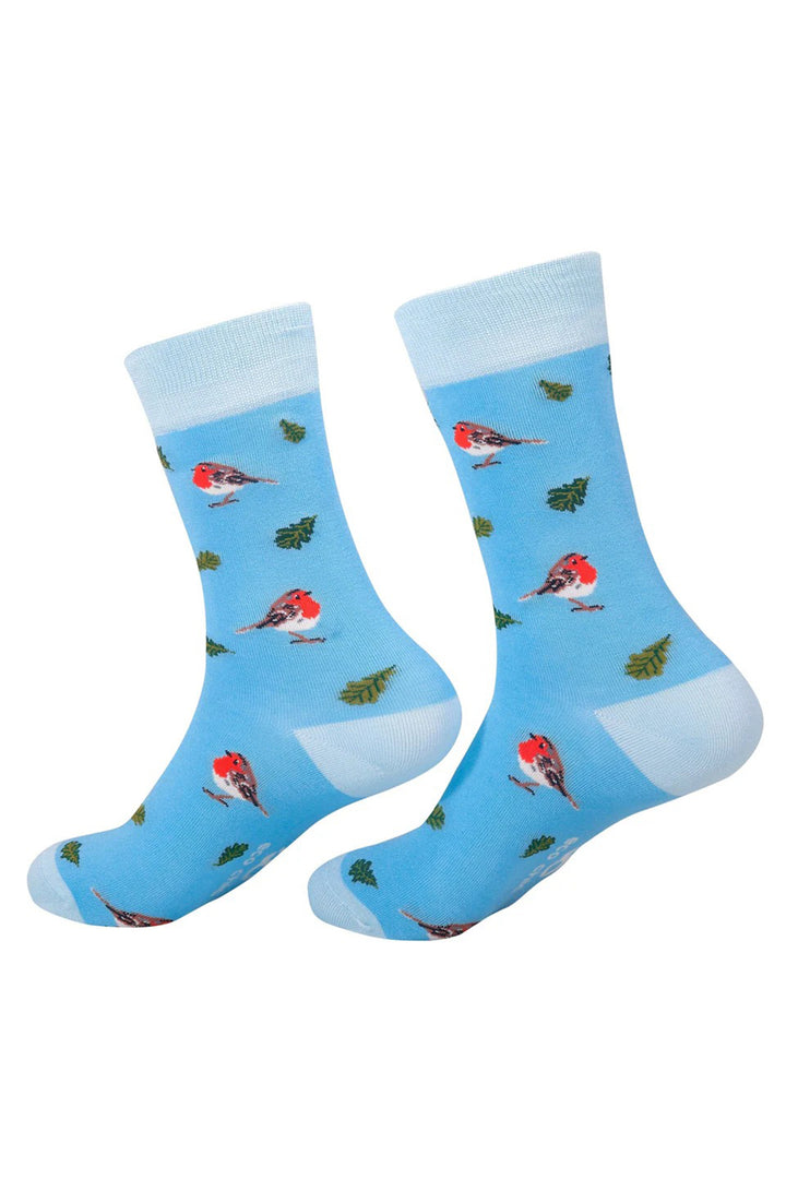 Eco Chic SK20BU RSPB Robin Bamboo Socks