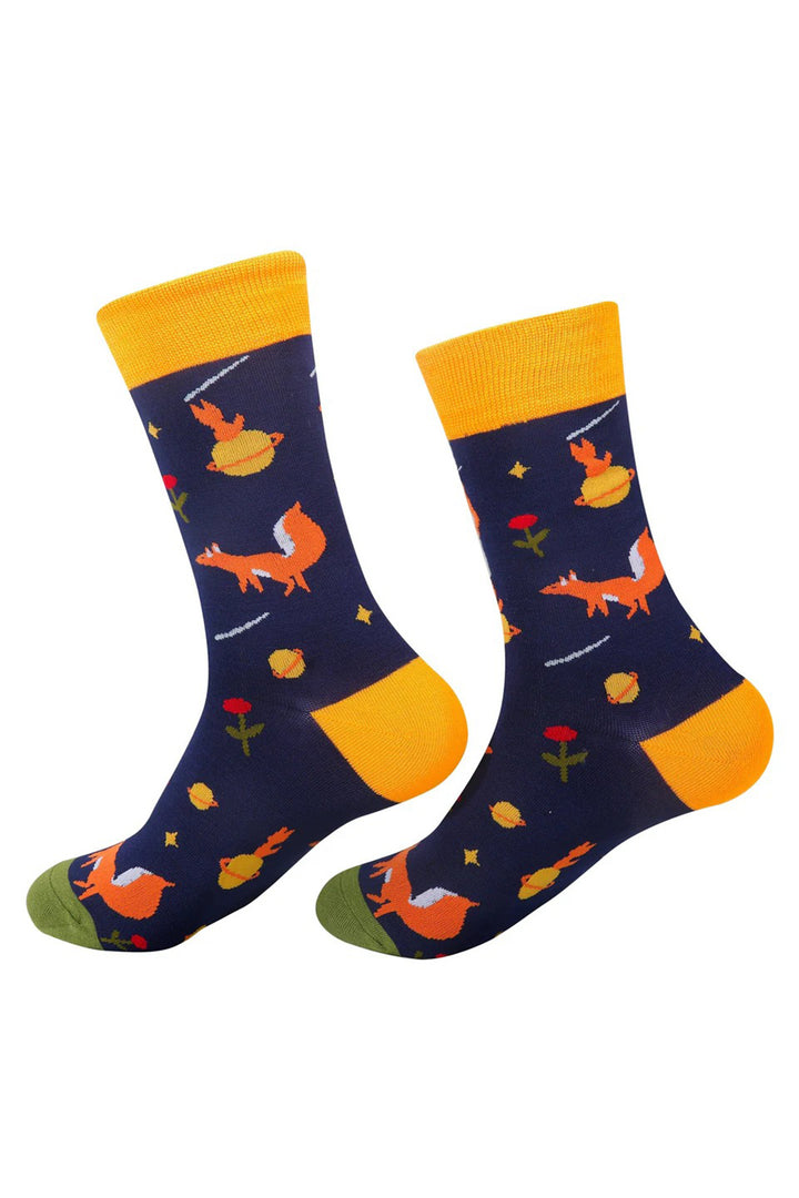 Eco Chic SK21OR Orange Fox Bamboo Socks