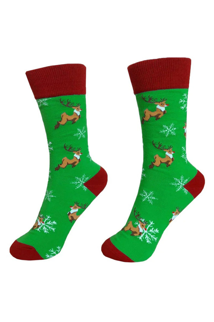 Eco Chic SKB06 Reindeer Christmas Socks