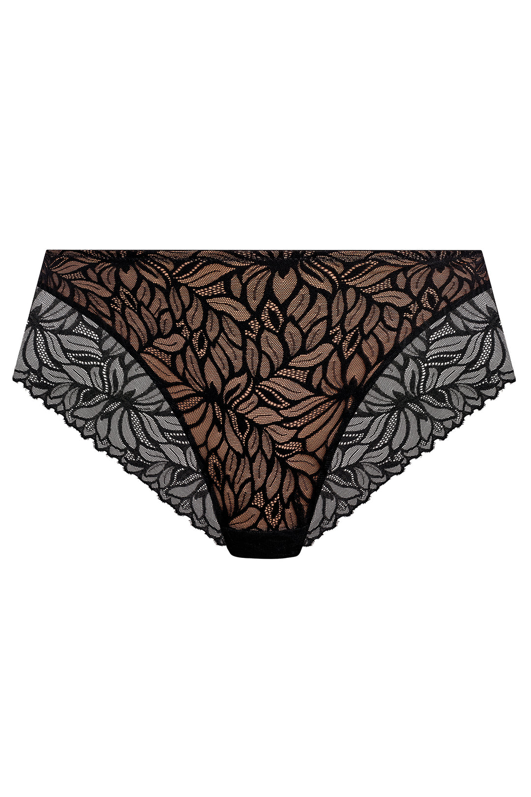 Elomi Carena Black Brief EL303550BLK, flat packshot of the front