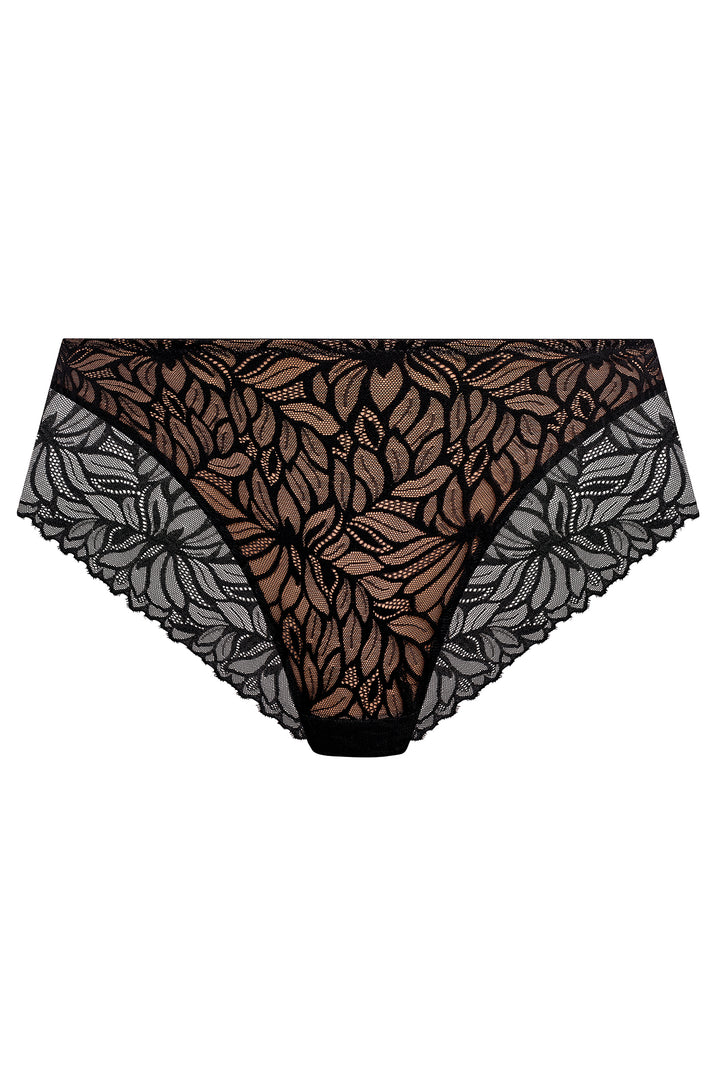 Elomi Carena Black Brief EL303550BLK, flat packshot of the front
