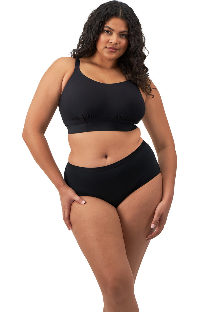 Elomi Downtime Bra Non-Wired Black EL301417 - Shirley Allum Boutique