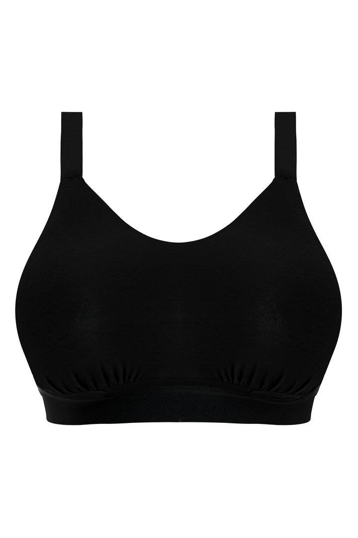 Elomi Downtime Bra Non-Wired Black EL301417 - Shirley Allum Boutique