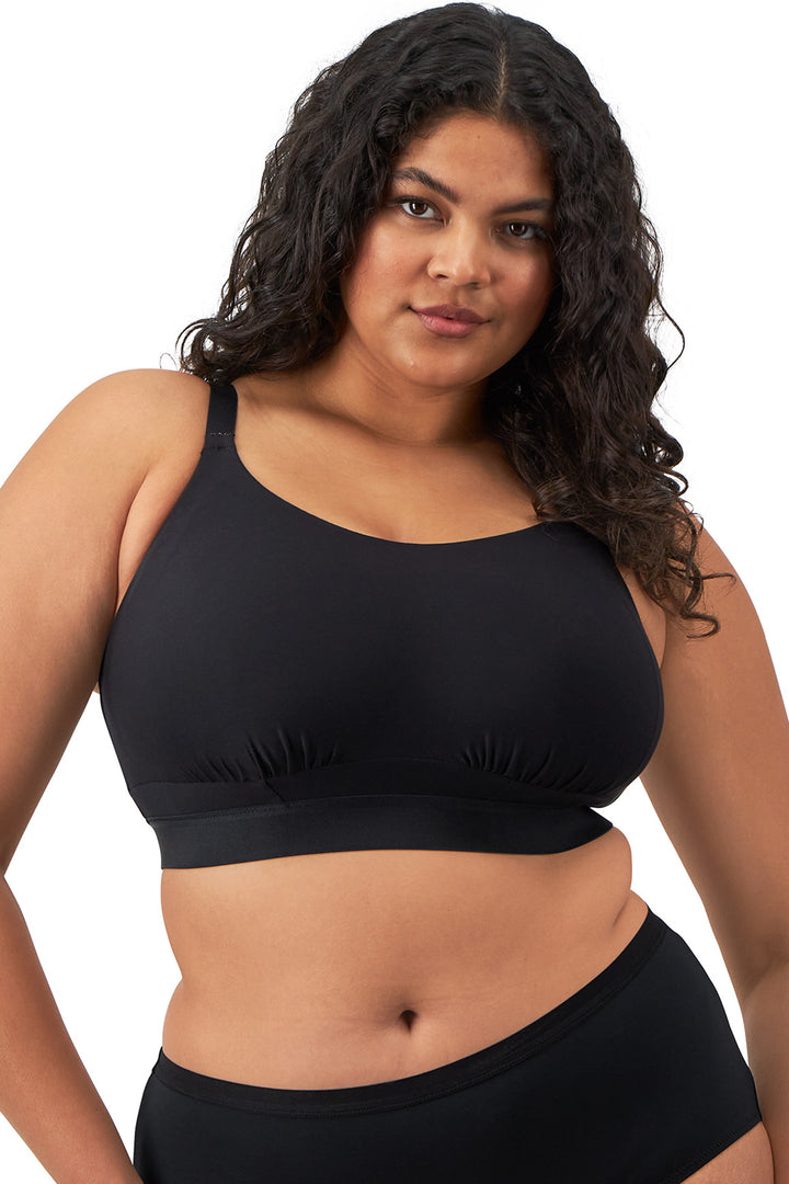 Elomi Downtime Bra Non-Wired Black EL301417 - Shirley Allum Boutique
