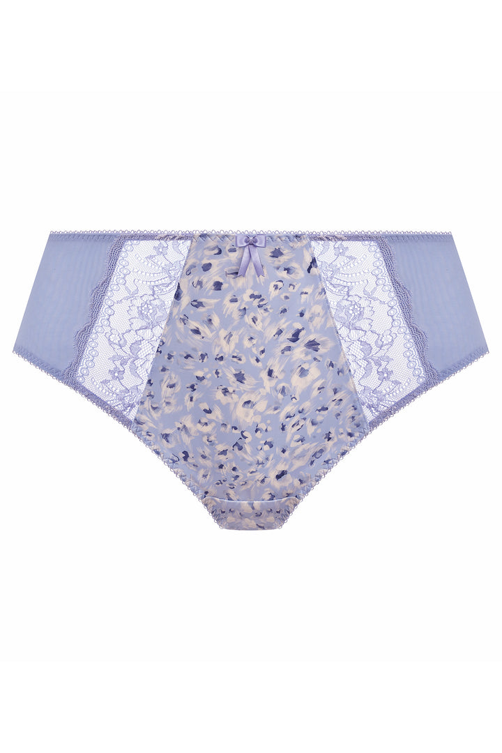 Elomi Morgan blue leopard high leg brief at Shirley Allum