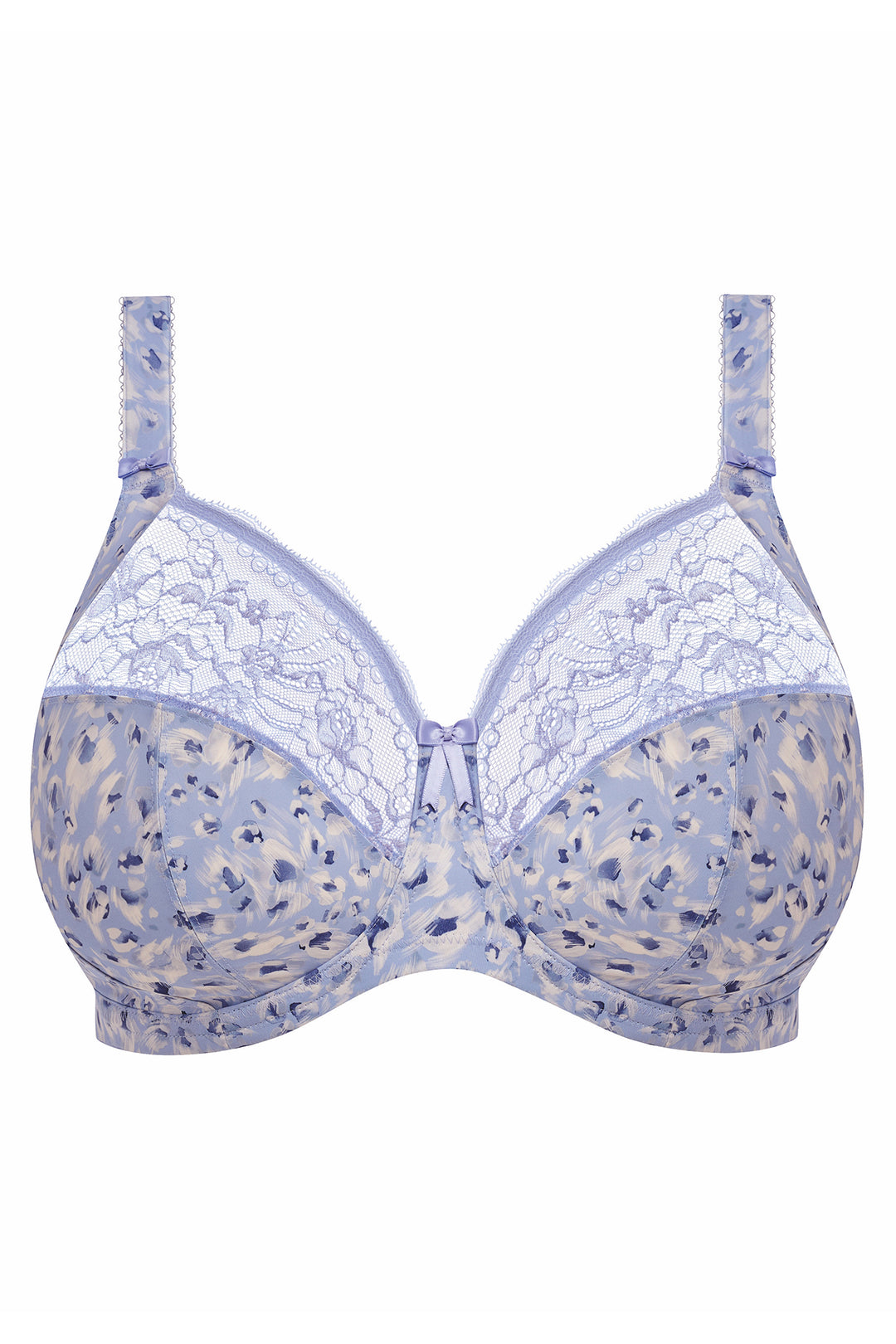 Elomi Morgan blue leopard underwired bra at Shirley Allum