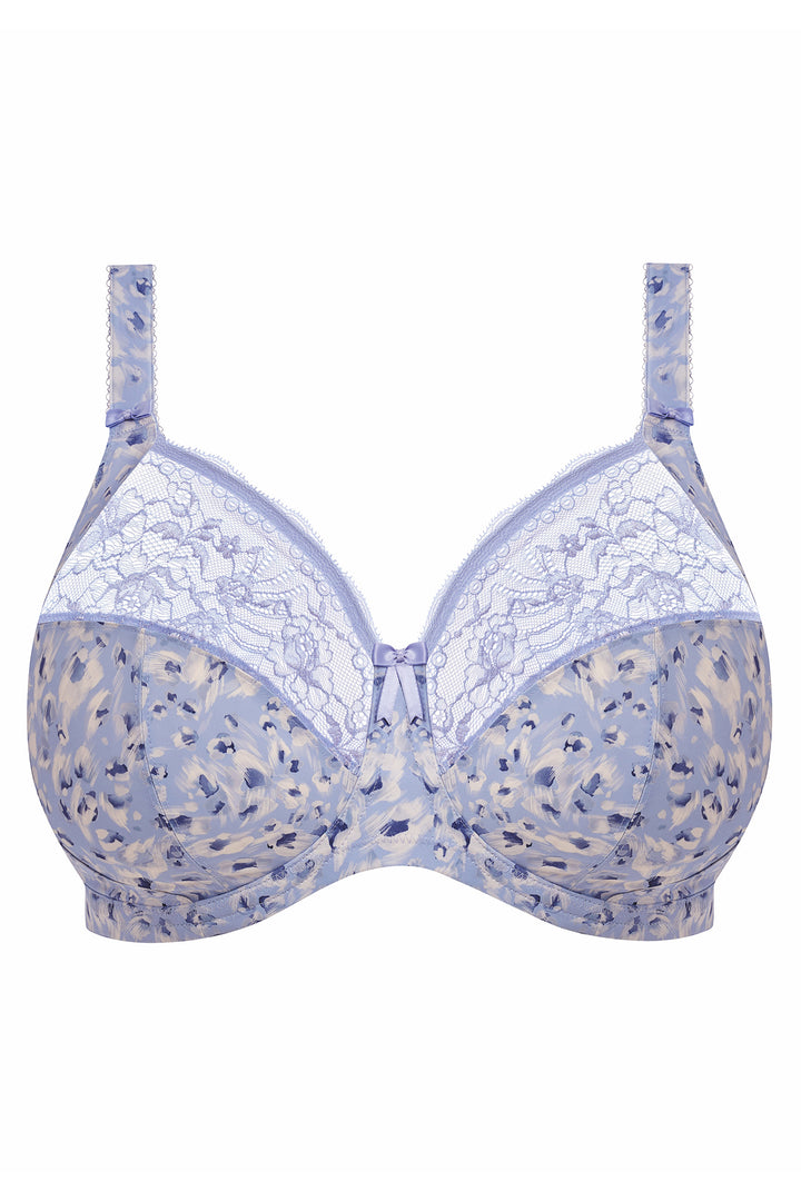 Elomi Morgan blue leopard underwired bra at Shirley Allum