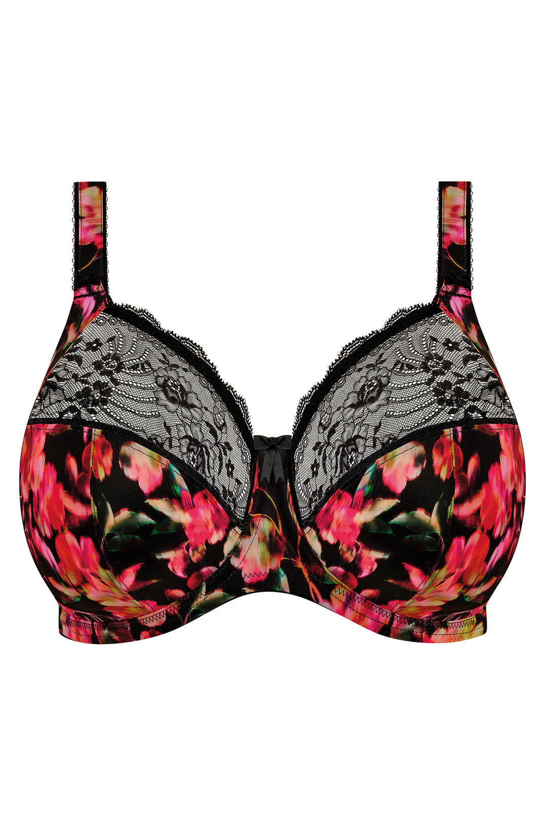 Elomi Morgan EL4110HOU Black Hot House Print Underwired Bra