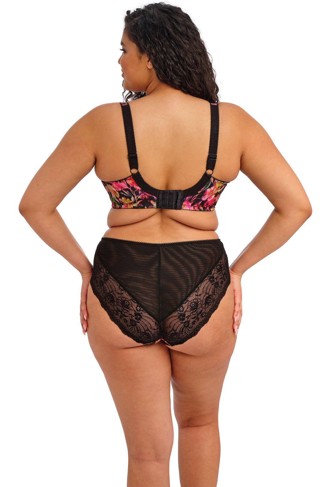Elomi Morgan EL4118HOU Black Hot House Print High Leg Brief
